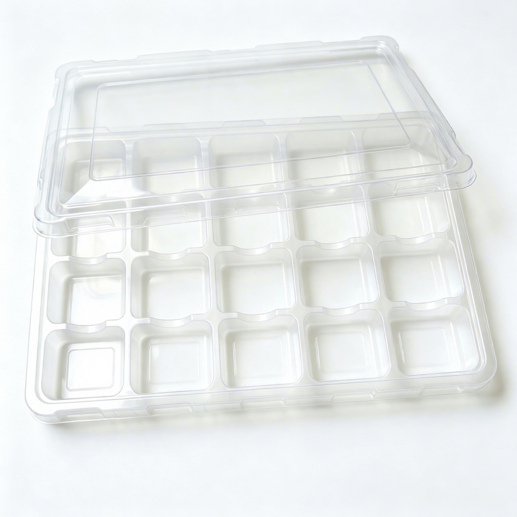 Clear Multi Cavity Food Grade Blister Box Factory Custom Compartment Structure for Candy Dried Snack Tray