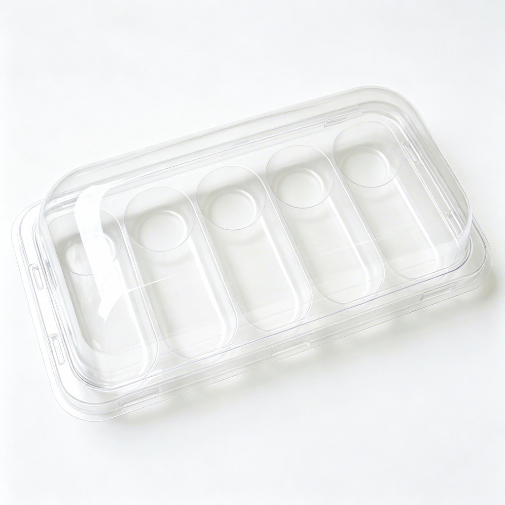 Custom Clear Food Grade Blister Box Multi Divider Structure for Candy Preserve Bakery Food Packing Plastic Case