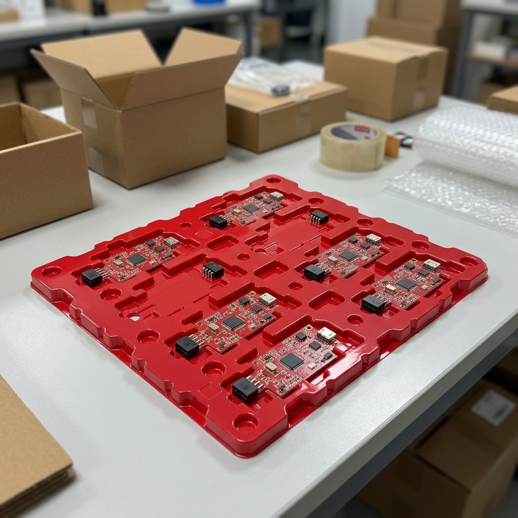 Custom Plastic Insert Blister Tray PET ABS PP PS Vacuum Formed for Precision Electronic Components Storage Packaging