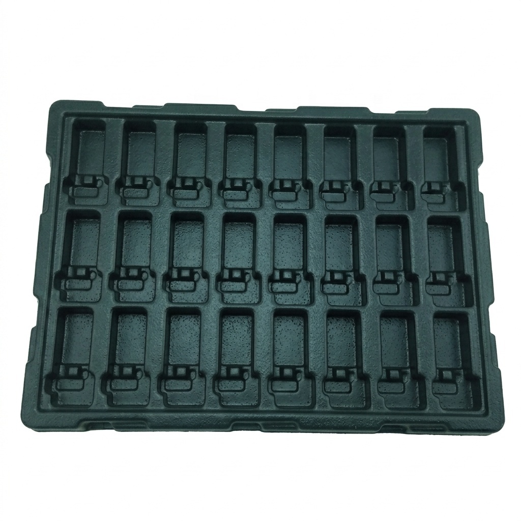 Anti Static Thermoformed Blister Tray PET ABS PP PC Custom IC Tray for SMT PCB Assembly Semiconductor Chip Components OEM