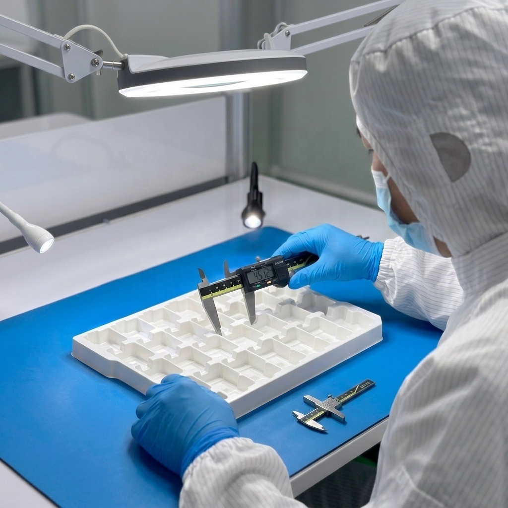 Anti Static Thermoformed Blister Tray PET ABS PP PC Custom IC Tray for SMT PCB Assembly Semiconductor Chip Components OEM