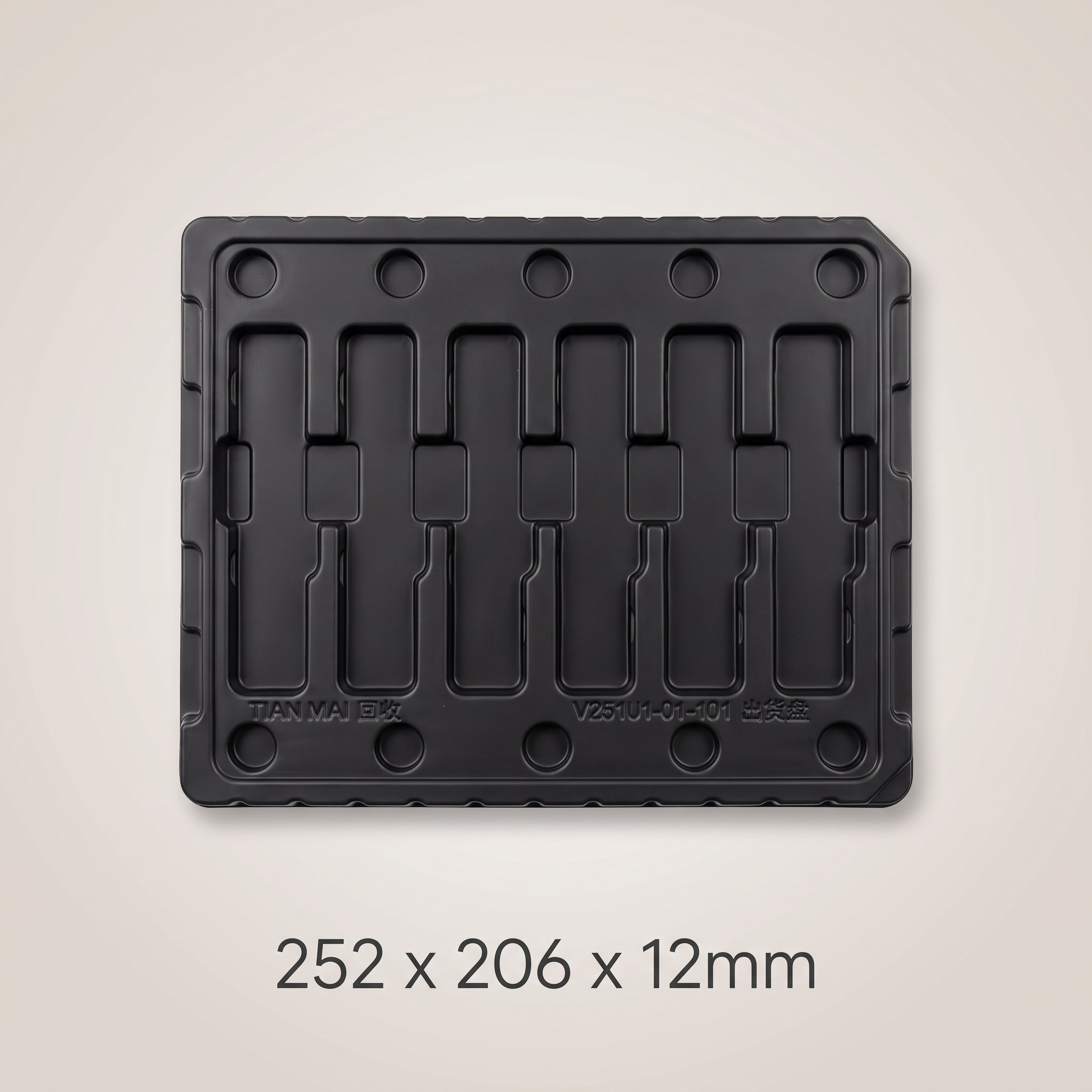 Factory Direct OEM Thermoformed Blister Tray PET/ABS/PP/PC Anti Static IC Tray Semiconductor SMT Electronic Components Packaging